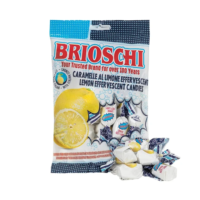 Brioschi lemon fizzy candies, product detail 3