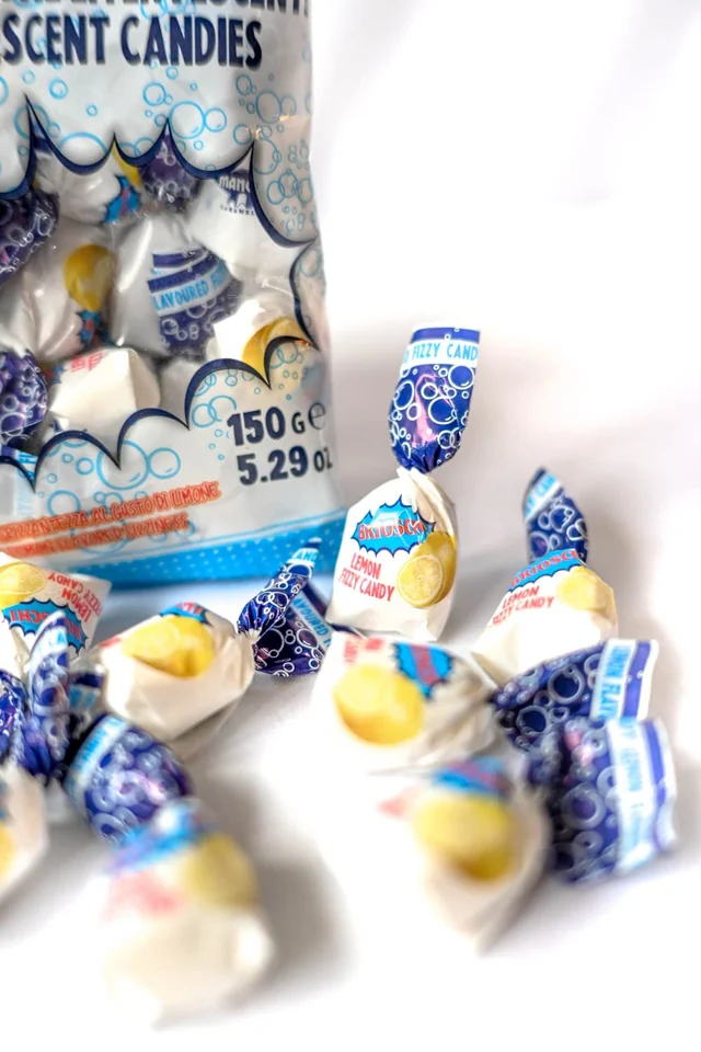 Brioschi lemon fizzy candies, product detail 4